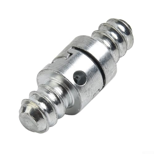 Jotekonoby Conector de tubo de taladro de 16 mm para taladro eléctrico, juego de acoplamiento de resorte macho y hembra, conector de barrena de limpieza de acero galvanizado, herramienta de limpieza