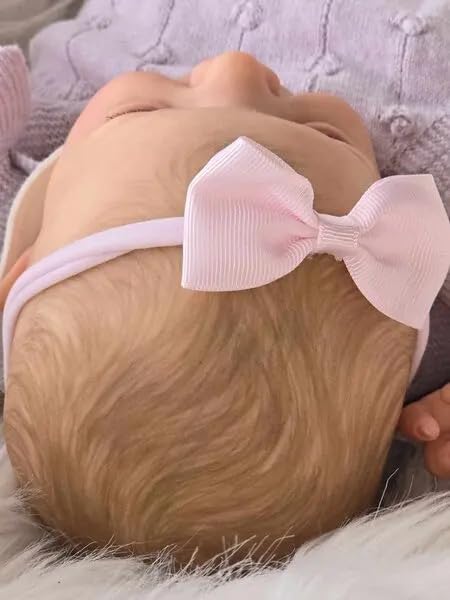 Bambole Reborn Femmina in Tutta In Silicone Morbido 19 Pollici 50 cm, Realistica, con Fascia Rosa, Bambole Neonato Rinato della Vita Reale per Bambini 3+