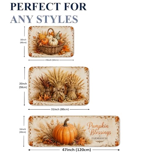 Tapis de cuisine automne confortables pour évier et buanderie rustique - 3
