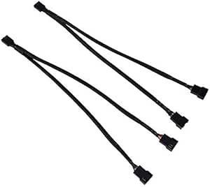 PWM Câble, 1-2 Convertisseur, 2 Pièces, Noir