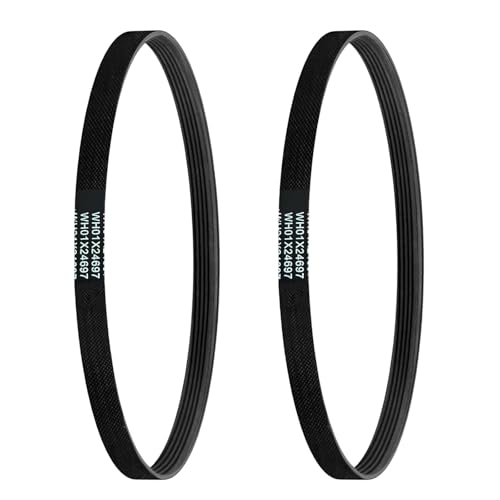 2 PCS WH01X24697 Washer Drive Belt Fit for GE Washing Machine, Replace AP6037512, 4585709, PS11767488, for Home and Commercial Washers