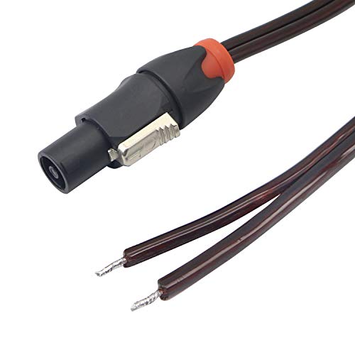 Speakon Speaker Cable Bare Wire Open End Cable, Speakon To Speaker Wire Audio Cord Amplifier Connection Cord For Dj/Pa With Twist Lock (Male) #TOP3