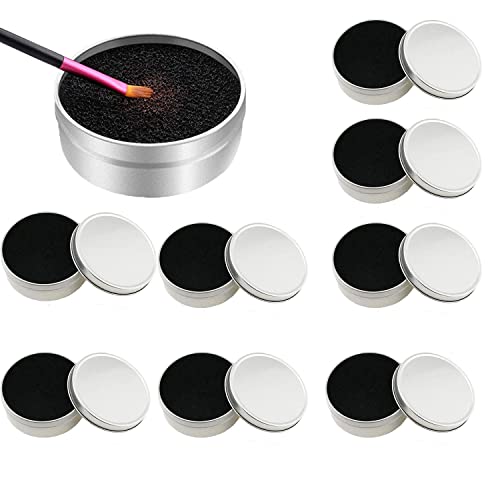 Luenes 8Pcs Makeup Brush Cleaner Set, Dry Color Removal Sponge Cleans Natural And Synthetic Makeup Brushes Without Water Or Chemicals Cleaner Eye Shadow Or Blush Color Removal Sponge Tool #TOP2