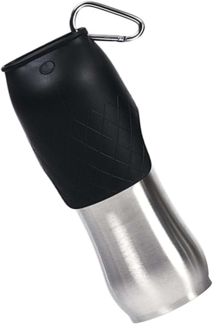 BESPORTBLE Portable Stainless Steel Pet Water Bottle Lightweight and Convenient Dog Water Feeder for Outdoor Use Resistant and and Cats