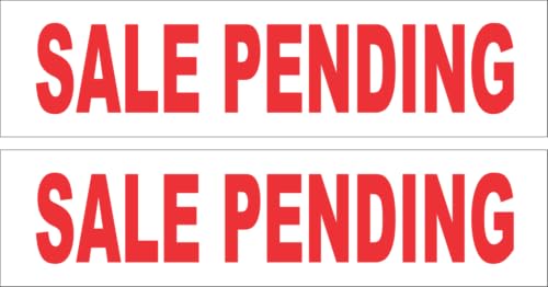 2-6x24 Sale Pending Real Estate Rider Sign Red
