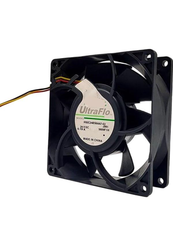 H92C24BS6AA7-53 92x92x32mm 24V 0.19A Dual Ball Bearing Cooling Fan for Inverter & Industrial Equipment