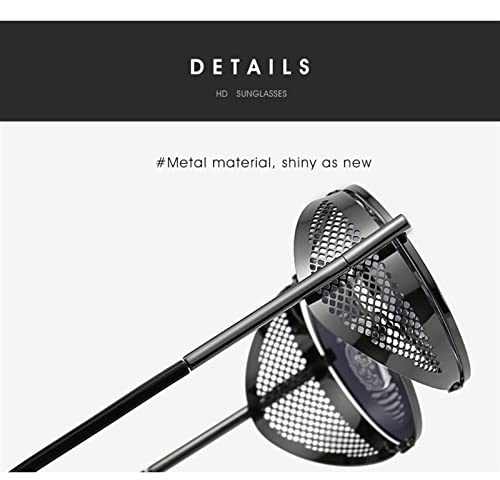 Metal Round Frame Women Sunglasses Outdoor Vacation Men Commuter Sun Glasses4