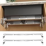 WingFly 2 Pcs Adjustable Stainless Steel Undermount Sink Mounting Supports Brackets, Heavy Duty Kitchen Bathroom Sink Support Kit (71-100cm)