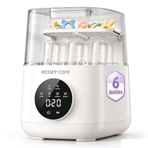 ecozy Care Baby Bottle Washer Sterilizer & Dryer, 6 Bottles Capacity — $239.99 (11% off)