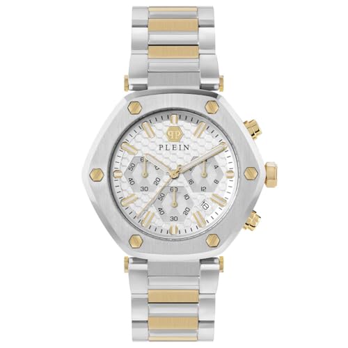 Montre Philipp Plein The Hexagon Chrono pour homme au design quartz analogique robuste