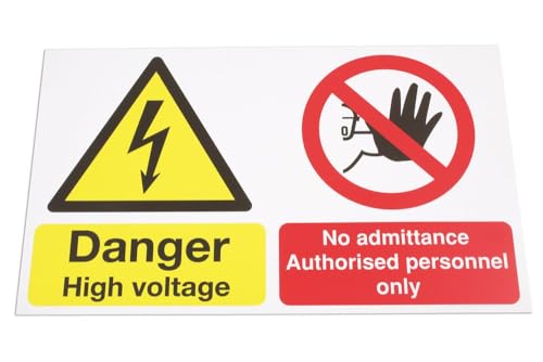 Laser 6639 High Voltage/No Admittance Sign