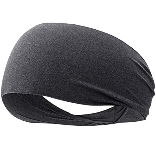 Lioobo 12 faixas de cabelo elásticas para esportes, unissex, faixa de cabeça para ioga, corrida, aca