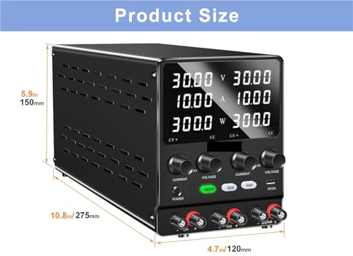 Alimentation à découpage double sortie 30V 10A avec réglage par encodeur numérique - 5