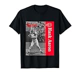Hank Aaron_Baseball_001 T-Shirt, Small, Black
