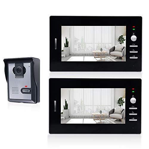 Video Door Phone Doorbell Kit, Wired Video Intercom System with 1-Night Vision Camera