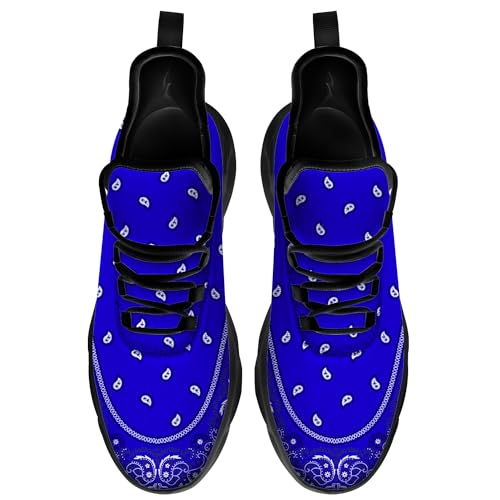 Running Shoes for Men Women Custom Paisley Sneakers Add Name Lightweight Walking Tennis Shoes Gifts for Men Women4