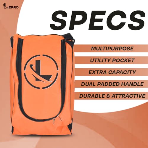Image of LEPRO Skate Bag | Premium Inline Skating Bag with Adjustable Shoulder Strap for Youth and Adults (Orange)