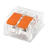 CILIA Verbindungsklemmen 2-polig mit Hebel - 100 Stück Kompakte Dosenklemmen für alle Leiterarten...