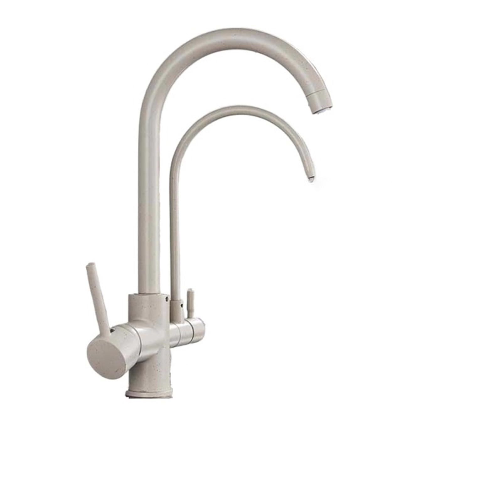 Robinet de filtre à eau de cuisine extractible double sortie pour une eau pure