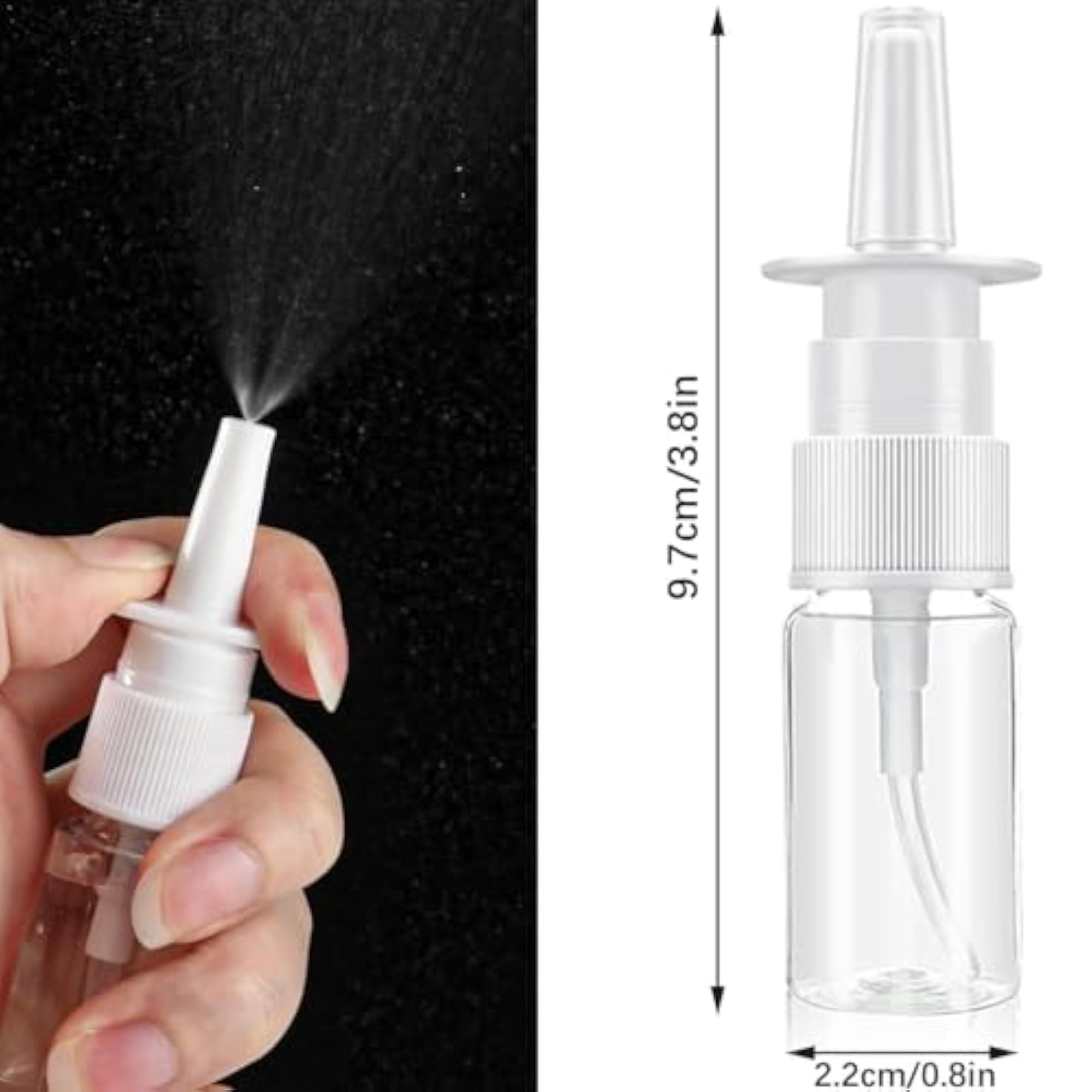 6pcs 10ml Empty Rhinitis Care Spray Bottles