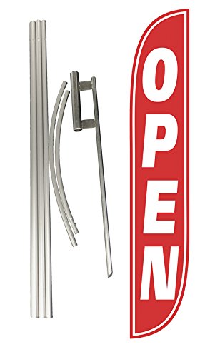 Sky Dancers LookOurWay Open Feather Flag Complete Set with Pole and Ground Spike