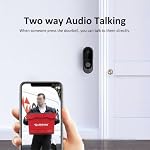 Wireless Video Doorbell Camera 1080p with Two-Way Audio Night No Subscription Required 2.4G WiFi Indoor Outdoor Security Professional process