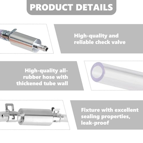 GXAHSOL Bremse Entlüften Schlauch, Motorrad Bremse Bleeder, One Way Valve Tube Bleeding Tools für MotorräDer, Hydraulischer BremsenentlüFter
