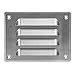 140x105 mm Aluminium Lüftungsgitter Abschlussgitter Insektenschutz Abluft Zuluft Metall Gitter
