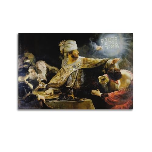 Affiche de fête de Belshassar Rembrandt rompt la monotonie de vos murs blancs
