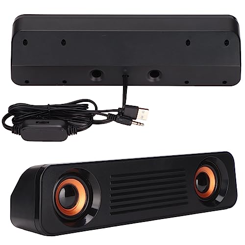 Elprico Wired Computer Speakers USB Powered Soundbar with 3.5mm Aux Plug - Image 8