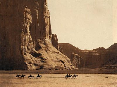 "Cañon de Chelly" Edward S. Curtis Native American Indian Art Photograph