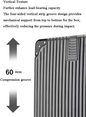 Durable Suitcase for Women 2 Piece Luggage Sets With Spinner Wheels Password Lock Hardside 14in Cosmetic Case Retro Suit Case (Color : Green, Size : 22in)4