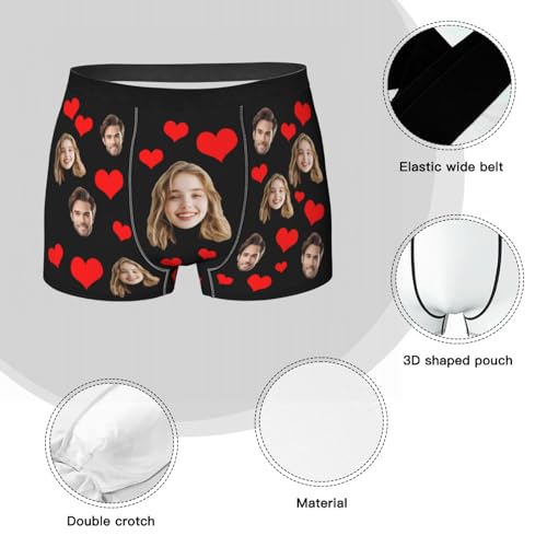 Personalized Underwear for Men with Face Custom Face Boxers Customized Boxer Briefs Funny Gifts for Him Husband Boyfriend4