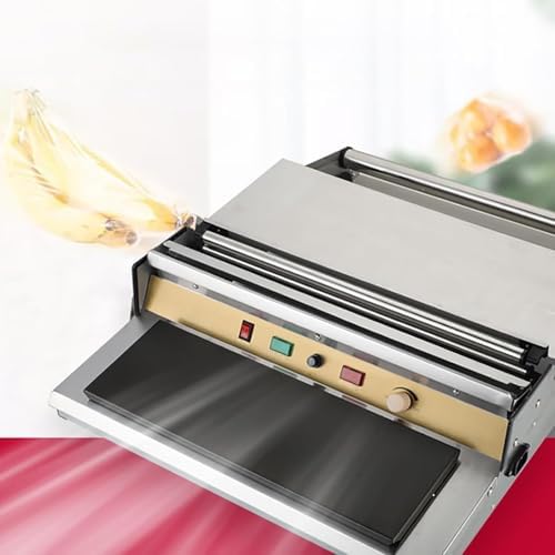 Manual Cling Film Wrapper, 45cm Width, Adjustable Temperature, High-Temp Cutting, Efficient Hand Wrapping Machine for Food Packaging and Preserving.