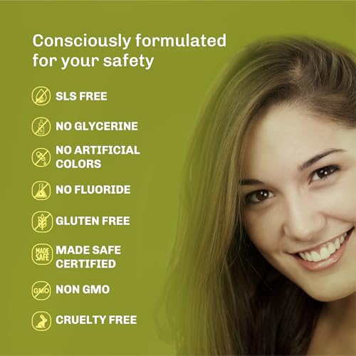 Image of BENTODENT Fluoride Free Remineralizing Calcium Bentonite Clay Toothpaste - Cardamom Flavor Natural Toothpaste, Mint-Free, 3.52 oz - Ideal for Sensitive Teeth & Whitening with Toothbrush