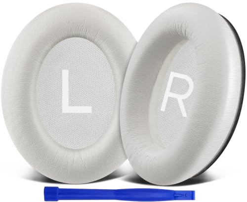 Image of SOULWIT Earpads for Bose (QC45 /QC SE /QC Wireless) Headphones - White Smoke | for (QuietComfort 45 /Quiet Comfort SE /Quiet Comfort Wireless) Headphones