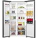 Fridgemaster American Fridge Freezer - Black - E Rated