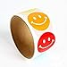 Teogneot Smiley Aufkleber Compatible with Chirstmas Birthday Party Dekorative Aufkleber Für Lehrer Und Schüler Smiley Belohnung Aufkleber 2 Rollen 200 Stück 6 Farben