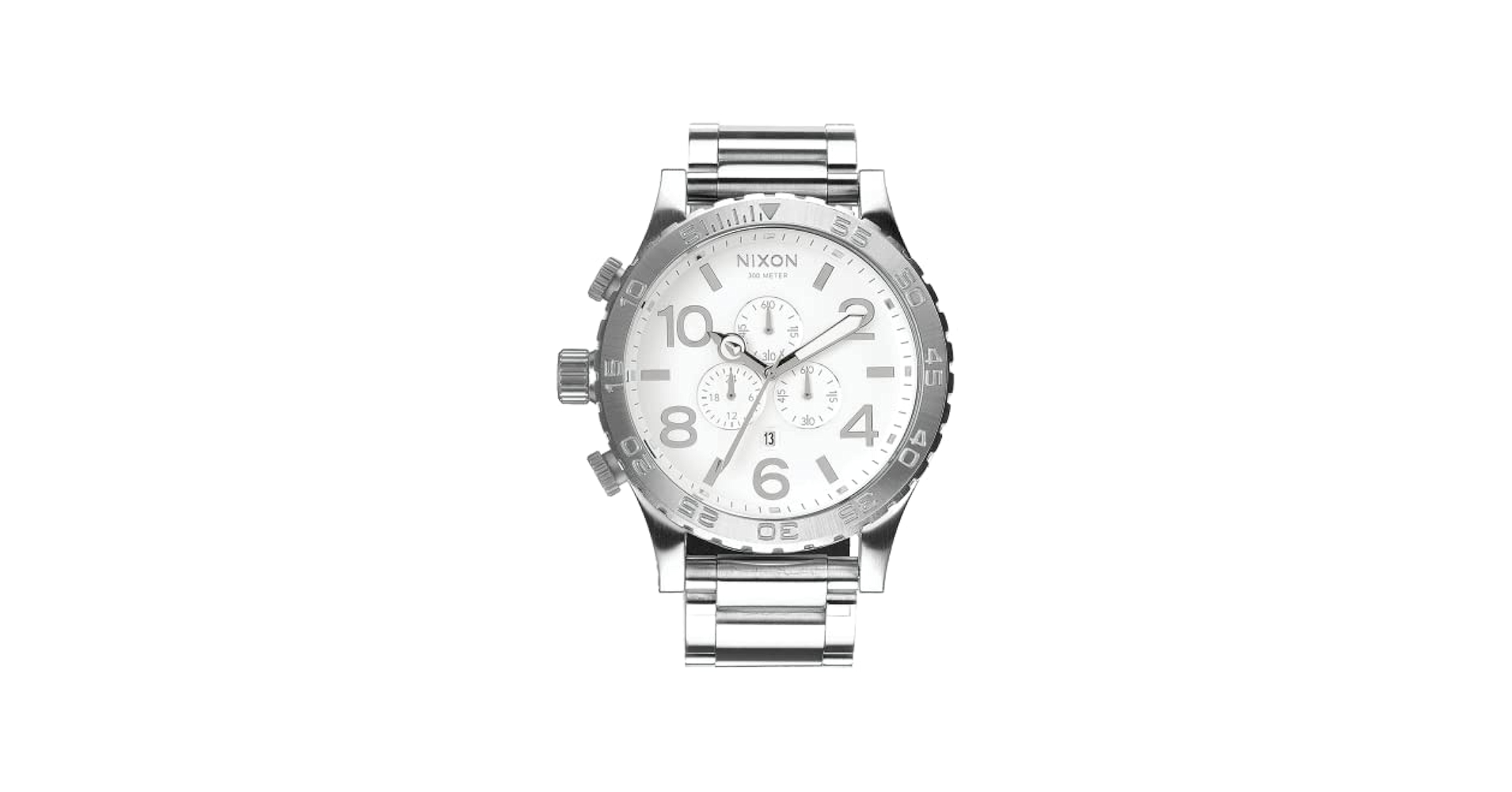 NIXON THE 51-30 CHRONO ホワイト 51-30 Chrono Watch | Silver / Gold | Men's Stainless Steel