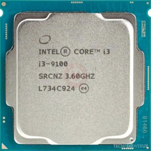 High-Performance Intel i3 9100 CPU with 65W TDP - Hexa Core