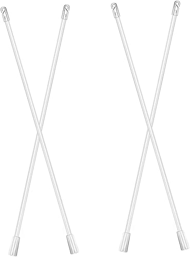 Angoily Varita de cortina veneciana, 4 varitas verticales para cortinas traslúcidas, cortinas transparentes, cortina para el hogar, cortinas