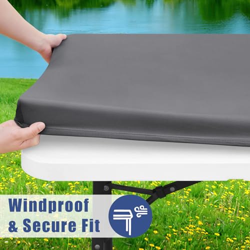 Moosfor 2 Pack Square Spandex Fitted Table Cloth, Elastic Tablecloth by Moosfor - Used condition - Image 3