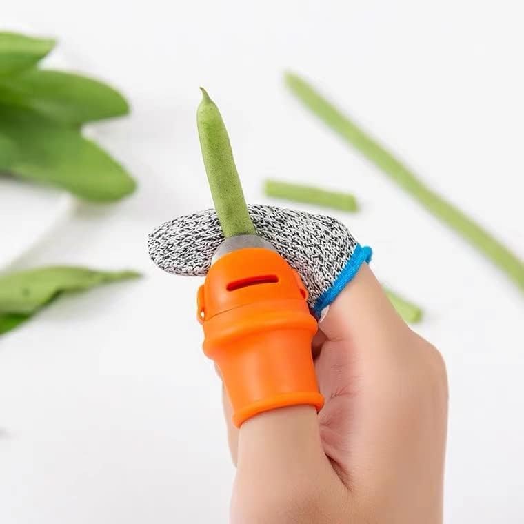 Qlisytpps 7 Pcs Garden Silicone Thumb Knifefor Gardening Plant Pickers