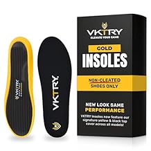 VKTRY 金色非清洁鞋 - 碳纤维高性能鞋垫 - 运动篮球排球跑步定制运动鞋垫及更多 |减震美国 M2。5-3、W4。5-5、lt;120lbs