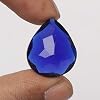 REAL-GEMS Loose Gemstones For Jewelry Making Blue Topaz 21.70 Carat Pear Shaped Gemstone Necklace For Women And Men