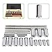 22 Pcs Keyway Broach Kit, HSS Industrial Tools for Lathe Metric Size 4 pcs Broach & 13 Collared Bushing & 5 Gaskets Cutting Tools for Lathe Keyway Size B-4mm,B-5mm,C-6mm,C-8mm