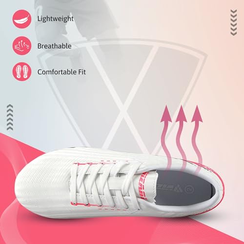 Vizari USA Youth Soccer Cleats Boys, Girls - Firm Ground Football Shoes for Toddlers/Little/Big Kids | Football Cleats - TPU Outsole - Pink, Black, Blue2