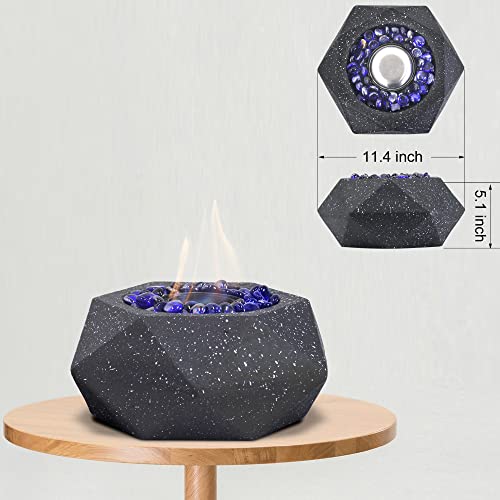 Tabletop Fire Pit, Alcohol Fireplace For Indoor Outdoor, Fire Bowl Clean Burning Bio Ethanol Ventless Fireplace #TOP1