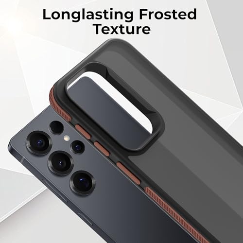 Image of A rtistque Frosted Ultra Matte Back Cover Case for Samsung Galaxy S25 Ultra 5G | Premium Brown Cover | Smooth Grip Sides | Shockproof Slim Protective Design | Samsung S25 Ultra Back Cover