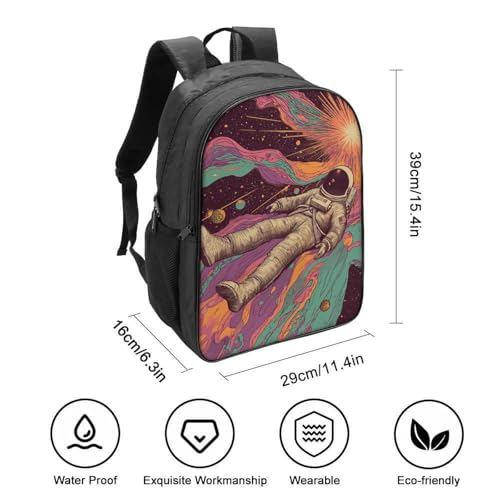 Sac à dos d'école astronaute pour garçons 40x28x16cm
